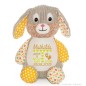 Preview: Stofftier Hase bestickt mit Namen